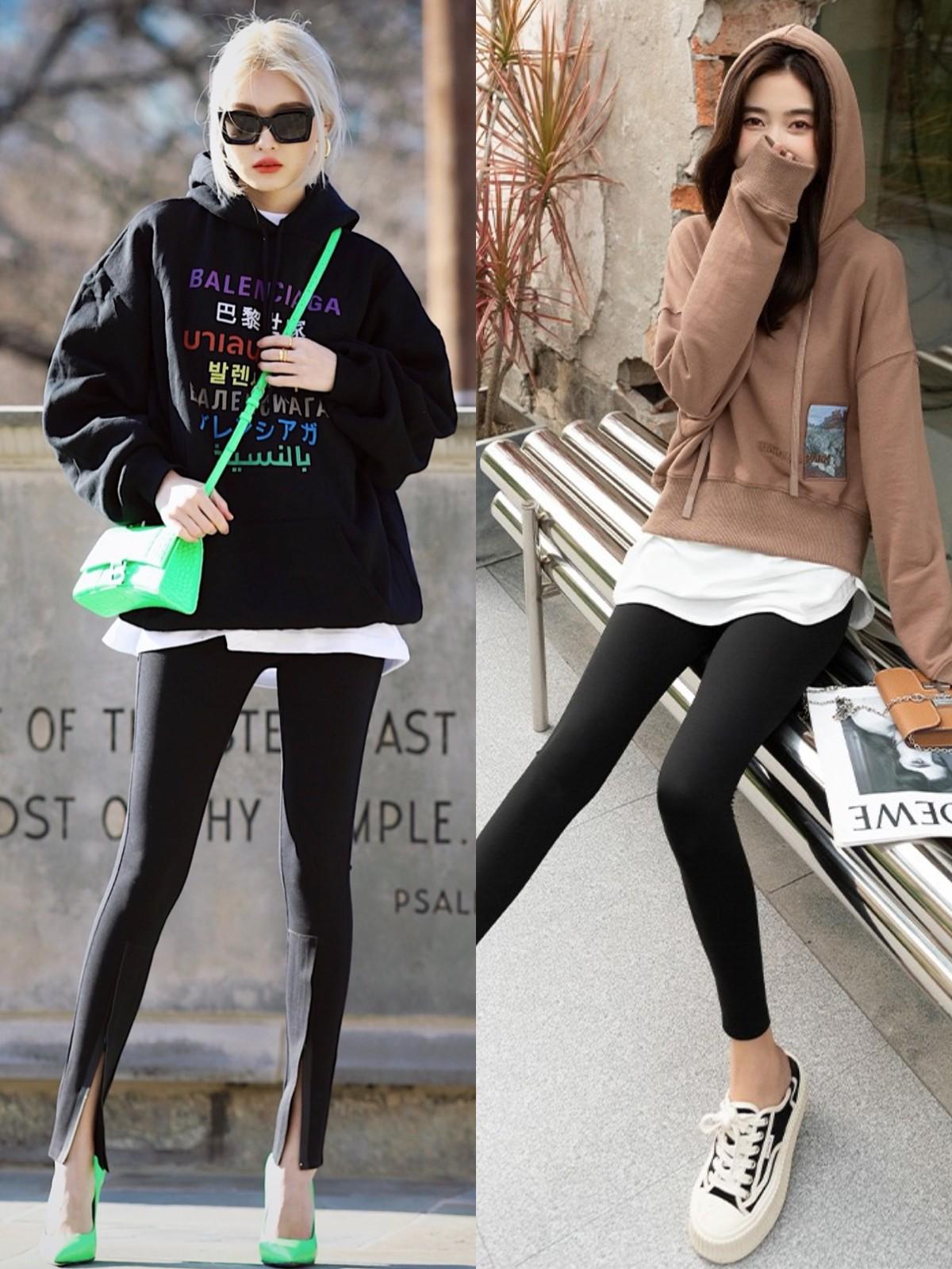 最近火了一种穿法：叫“卫衣+无痕裤”，温暖时髦，潮人都上头了