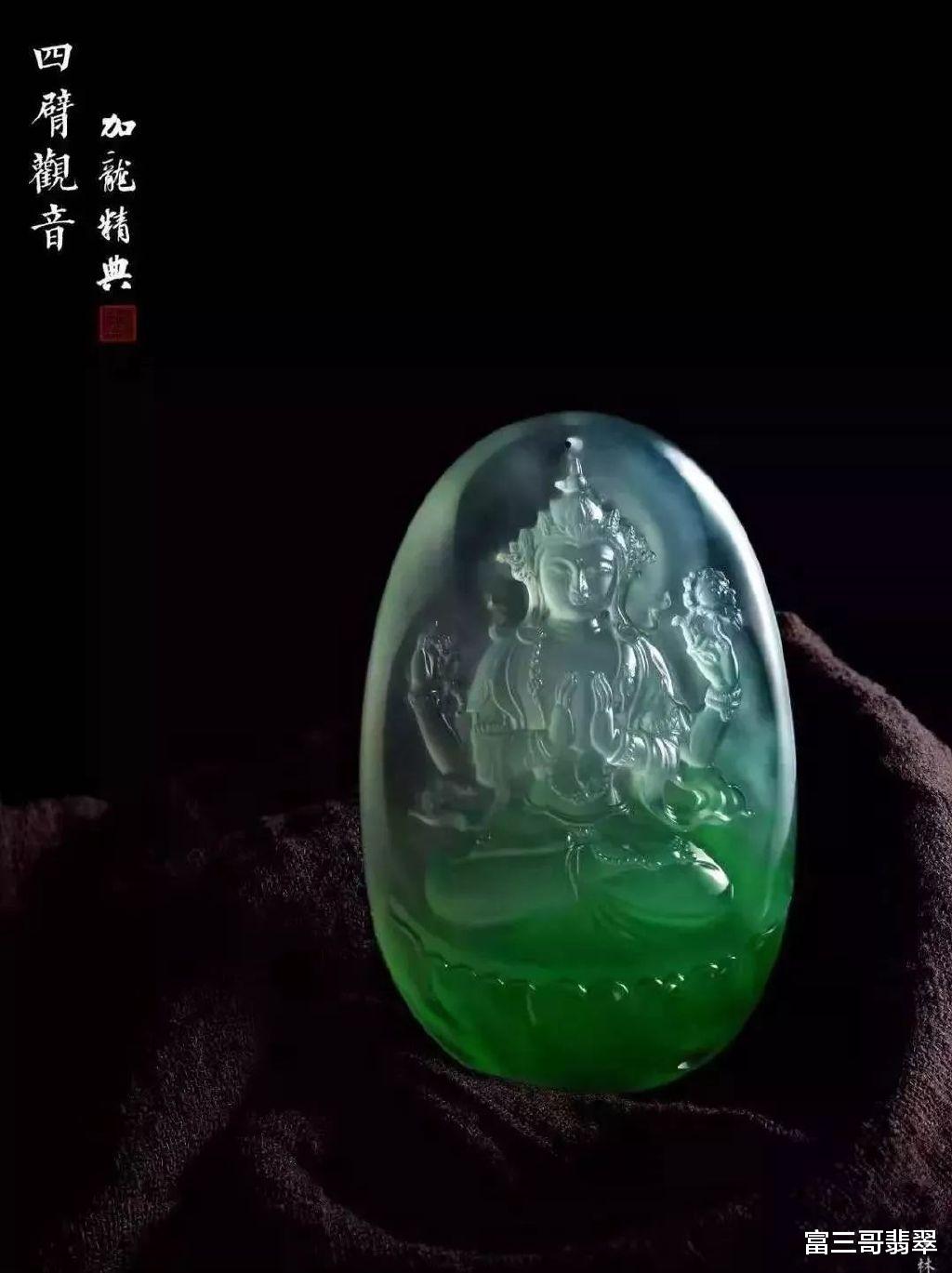 |玉赏 ▏美到窒息！加龙高端翡翠佛造像，看完心静了