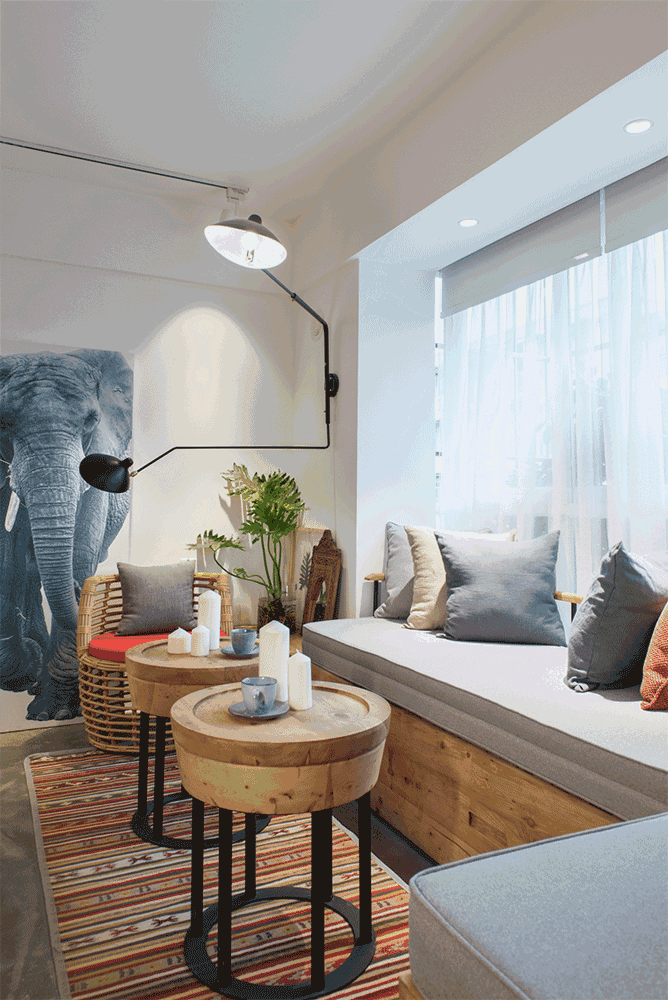 俩夫妻花3万装修38㎡一室一厅,水泥铺地面,自己做家具!