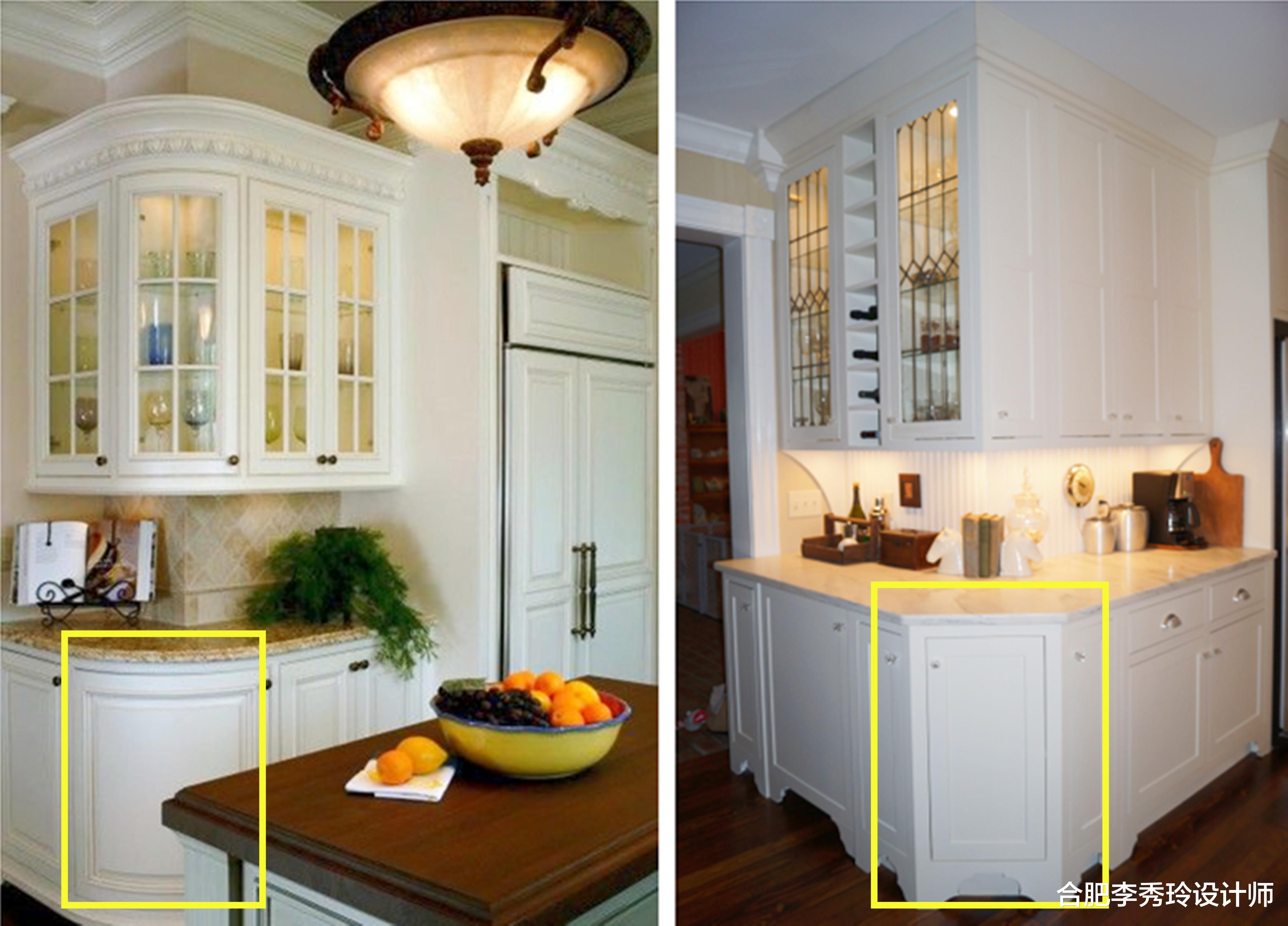 若是下套房装修，餐边柜要做“拐弯设计”，这样收纳空间又多一半