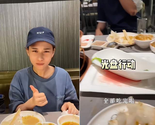 何超莲|赌王女儿何超莲深夜素颜吃火锅！大口啃蒜接地气，吃完桌上太脏乱