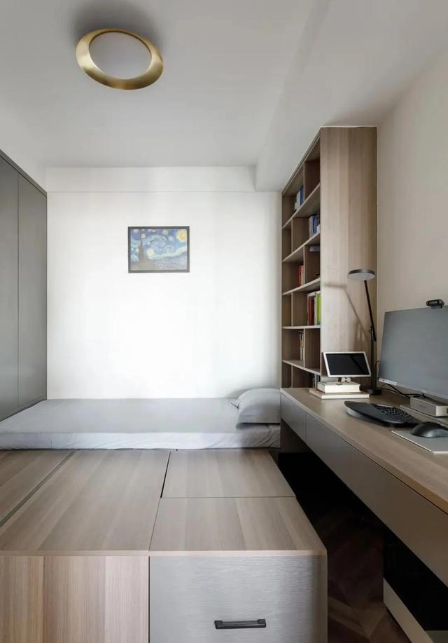 她家56㎡复古风小宅,柜子太能装了,收纳堪比大户型!