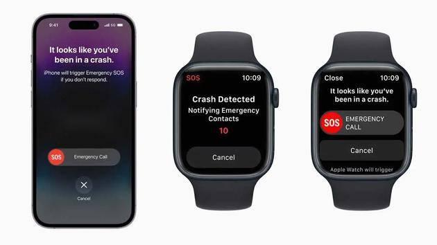 苹果|苹果iPhone 14支持车祸检测功能 10秒内未响应自动报警