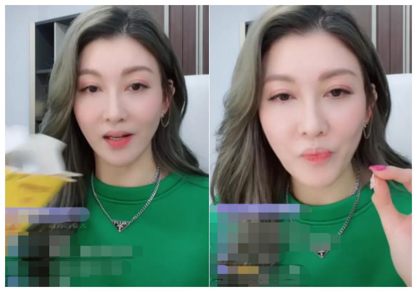 发带 李彩桦穿超短上衣玩滑板,瘦太多裤头大一截,头上发带价格近3千