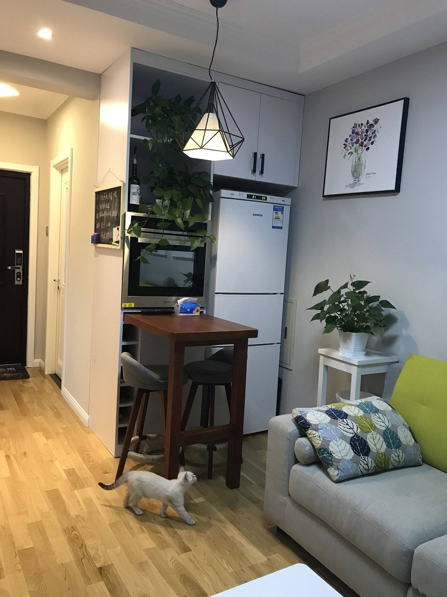 历时三个月小家完美呈现,客厅阳台这样做多间房,结果衣服没得晒