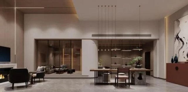 320㎡新中式，画卷般的舒适住宅，偷得浮生半日闲