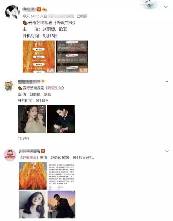 王一博|赵丽颖新剧开机，男主王一博换成欧豪，网友被劝退