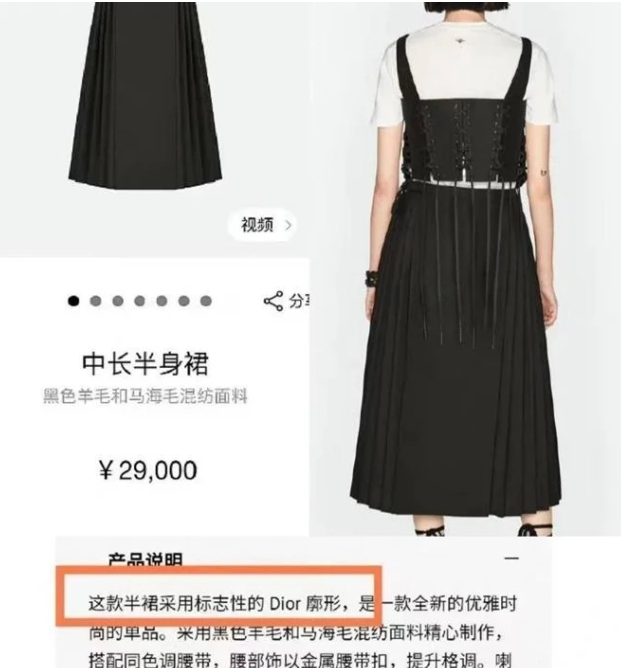女子穿马面裙进迪奥拍照被制止