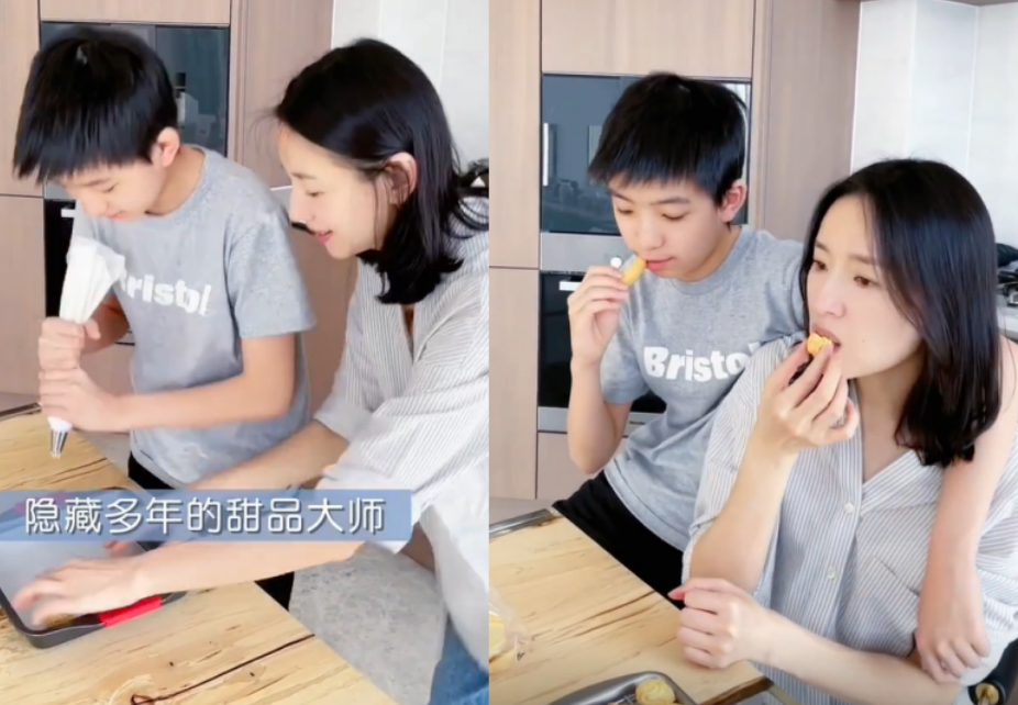 董洁|42岁董洁素颜豪宅内做饭！皮肤白皙面泛油光，光手抓猪蹄啃太豪迈