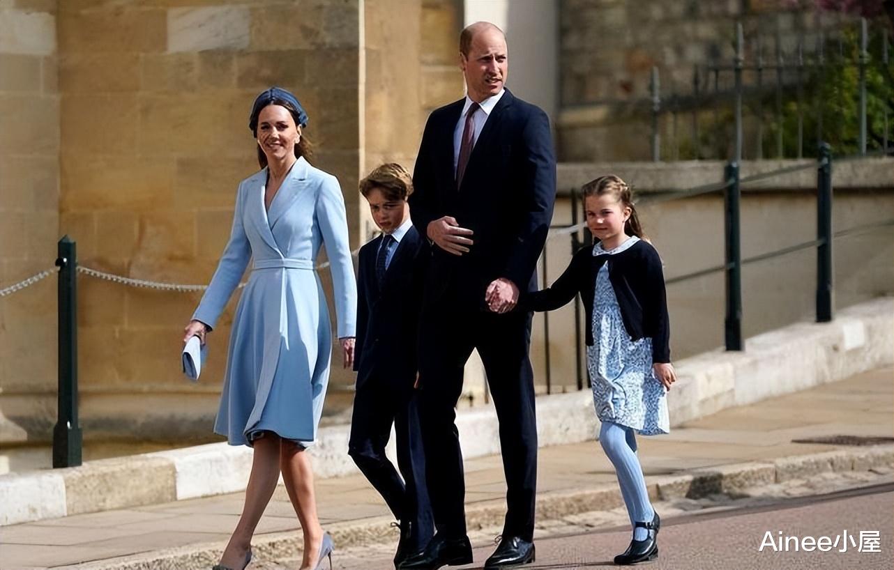 裙装 凯特王妃的优雅感与生俱来，大衣裙配蓝色发带，气质清新又大方