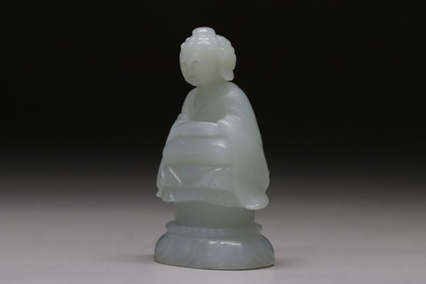 和田玉籽料|舊藏和田玉籽料“释迦牟尼小佛像” .