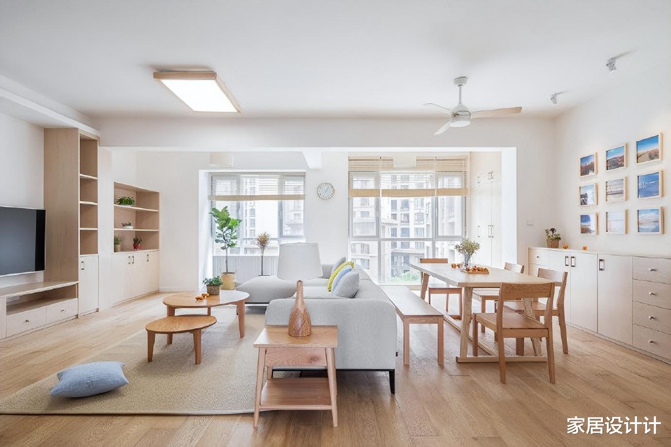 现代简约原木风的设计,温馨舒适极了,全屋实木装饰太好看了