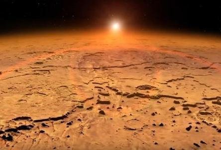 太阳系的冷知识-来自于NASA:在火星表面,科学家发现了一个巨大的陨石坑