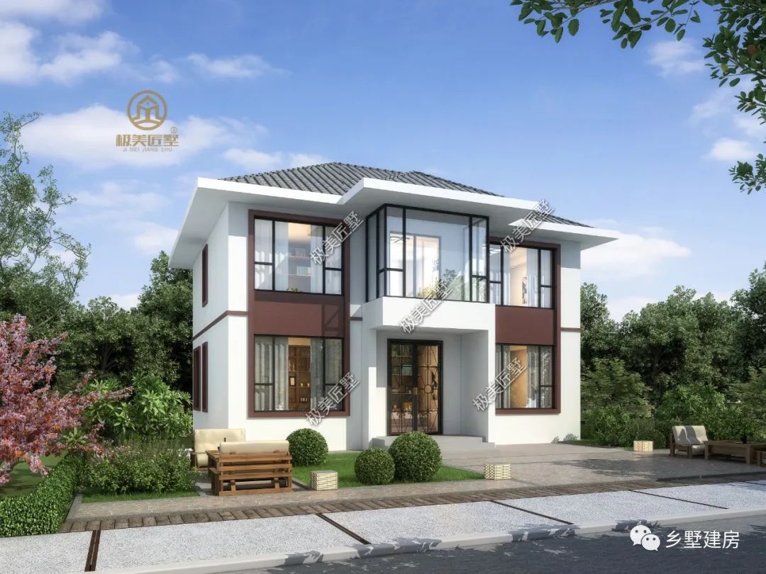 回村养老有了它,精致实用的二层小别墅,幸福指数满满