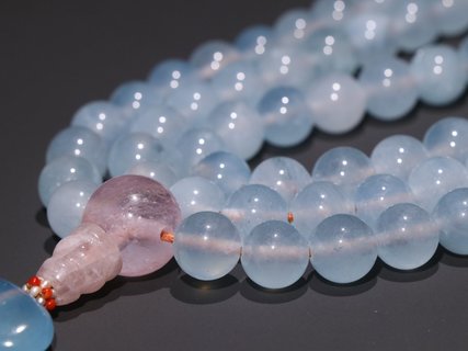 |回流 海蓝宝108佛珠