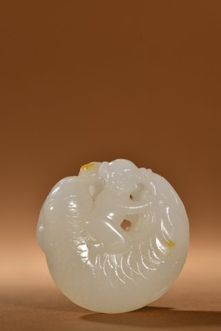 和田玉籽料|和田玉籽料望子成龙把件