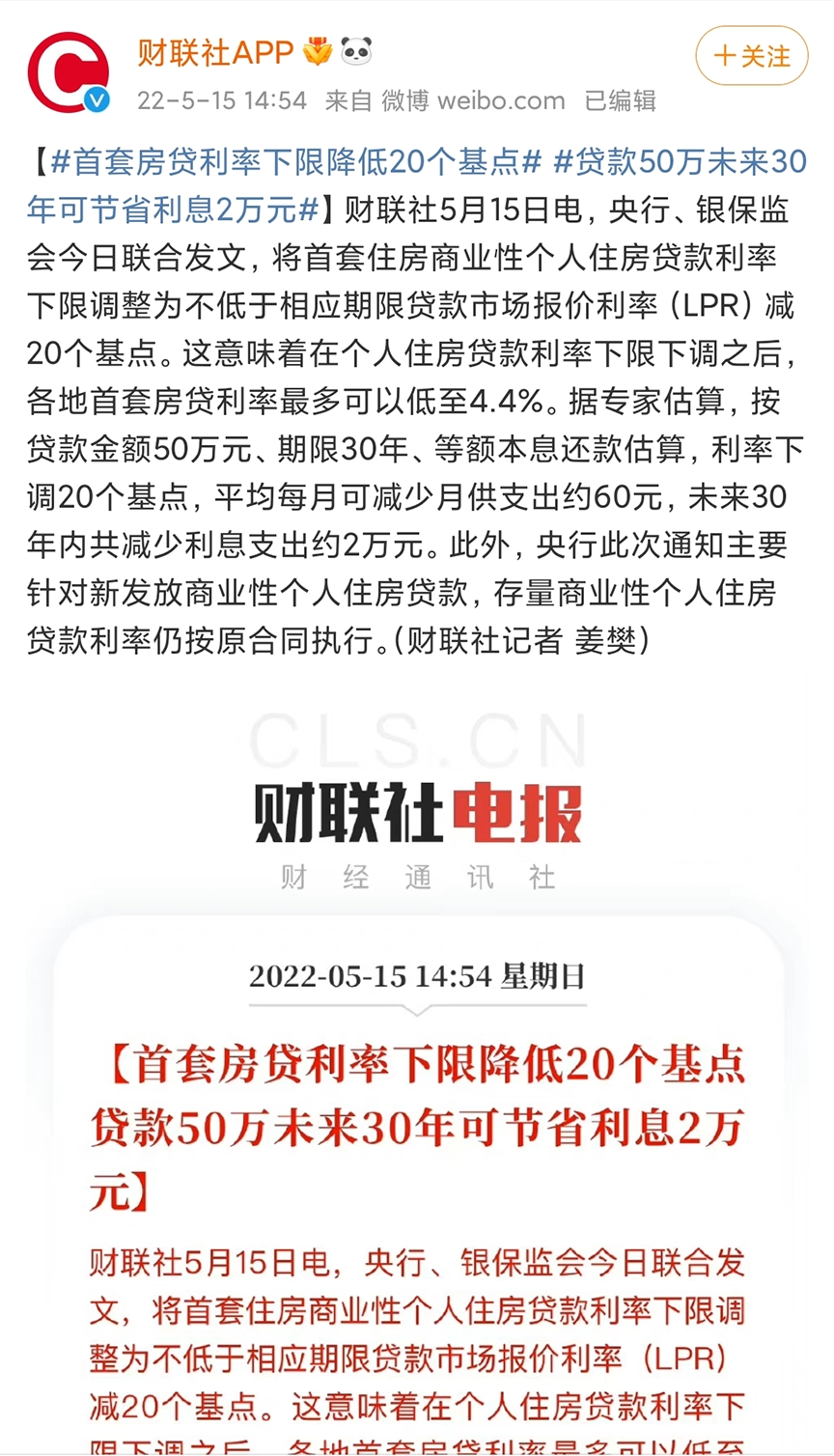 法拍房|房贷LPR从4.6%降到了4.4%,为了救楼市也算是拼了。