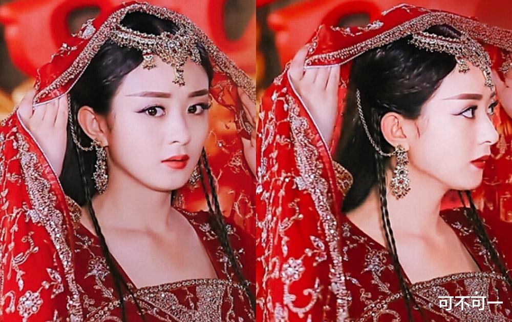 赵丽颖|《与凤行》赵丽颖红衣新造型,温婉的魏晋风,林更新真的瘦了很多