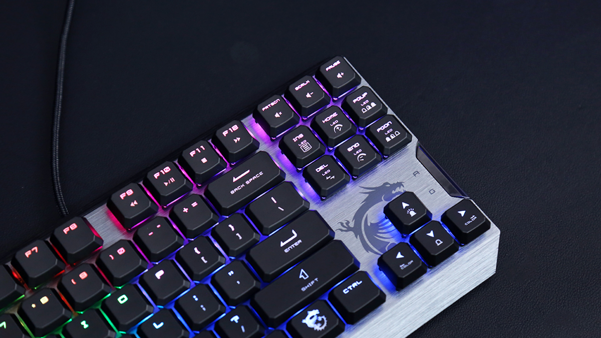 机械键盘|微星VIGOR GK50 LOW PROFILE TKL机械键盘评测:小巧有力