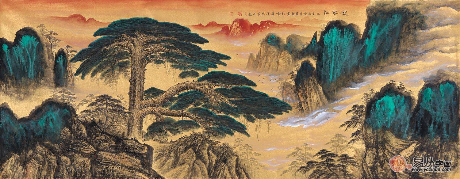 客厅沙发墙挂画如何选 这些山水画只看一眼就让您怦然心动