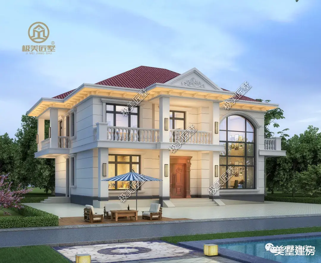 ?农村实用的二层小别墅,精致耐看不过时,回家建一栋,脸上倍有面!