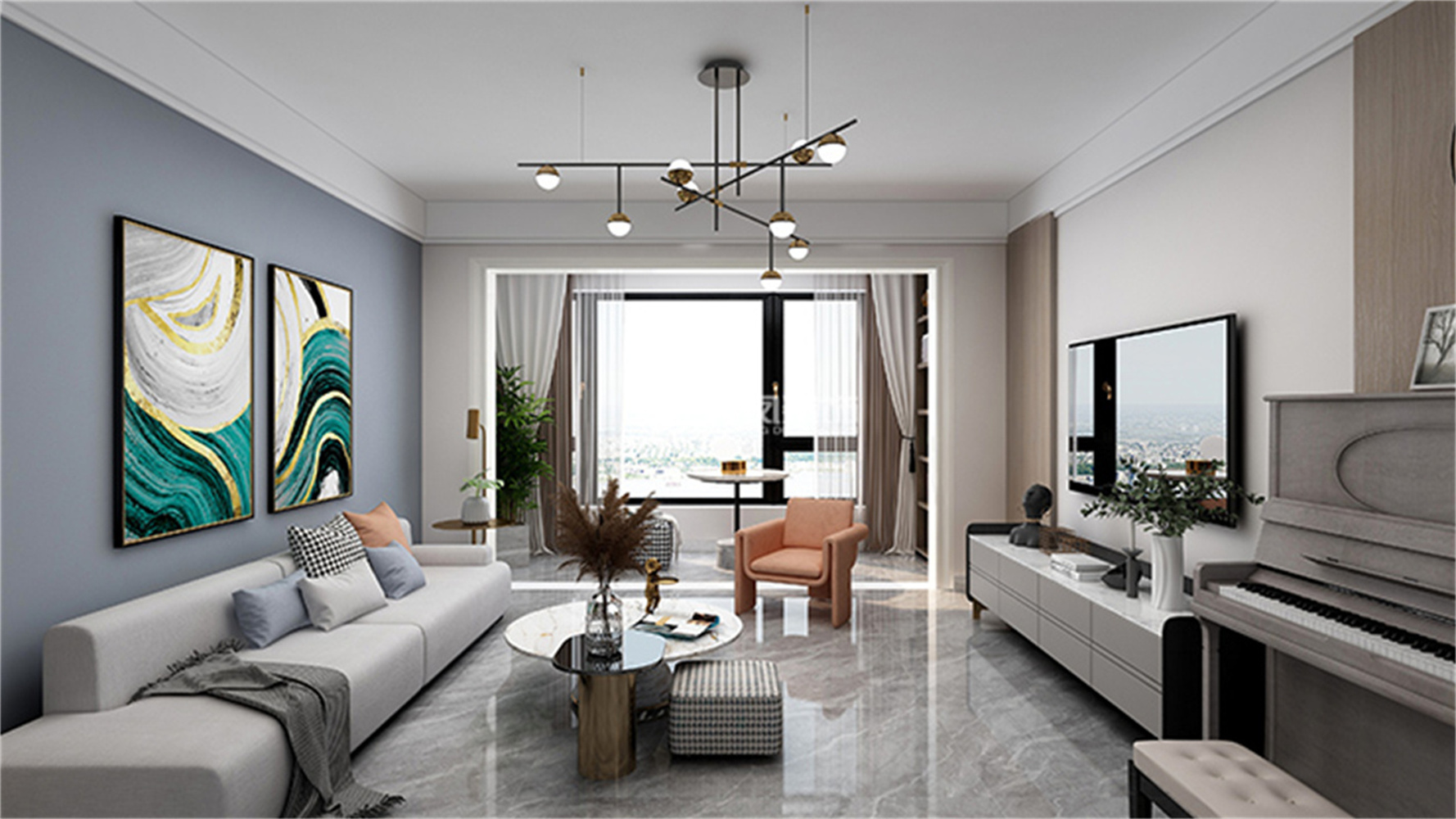 保利中粮堂悦1402,享受生活的四口之家