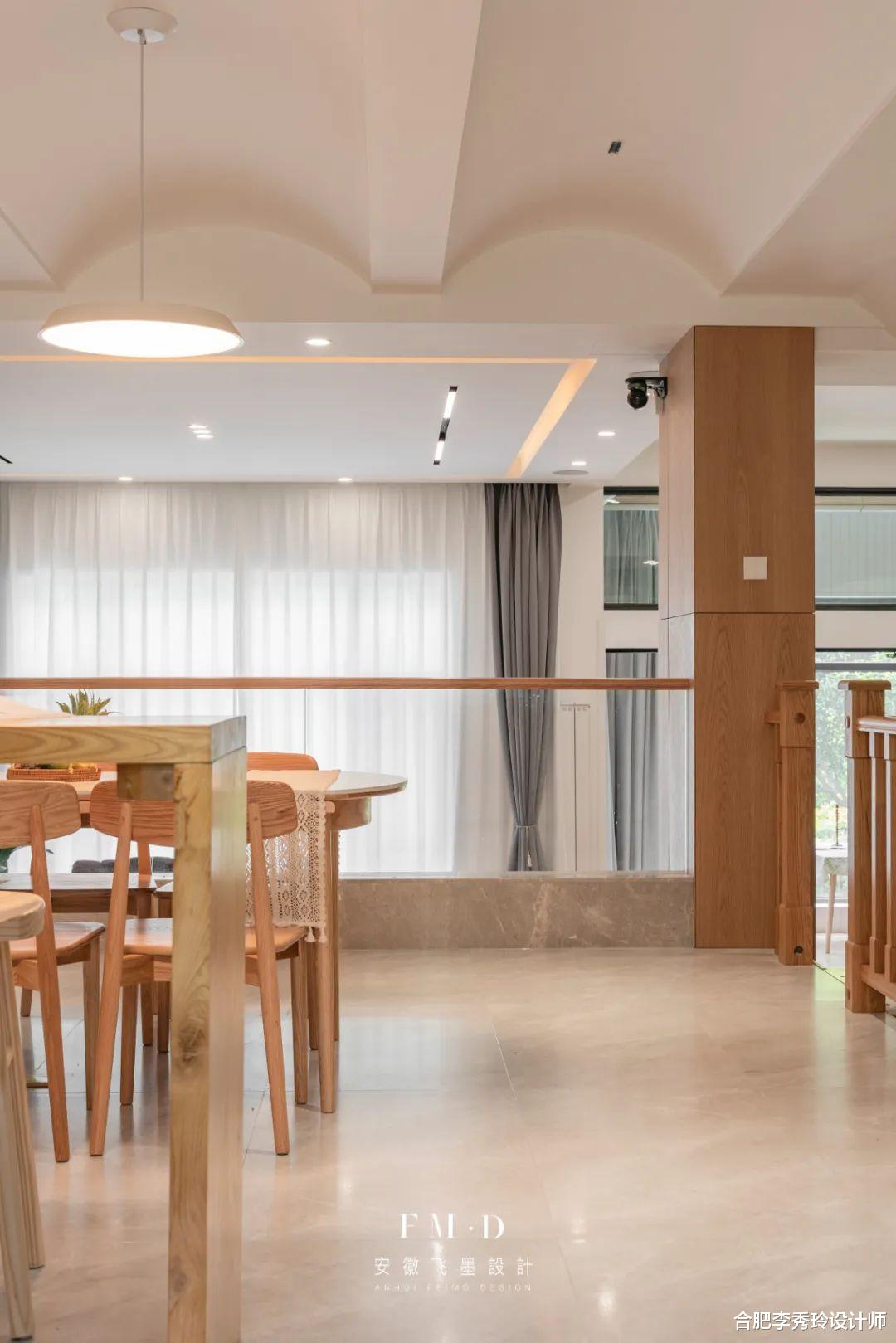 单调单调太单调,别再跟我提大白顶了,还是换了弧形吊顶,绝美