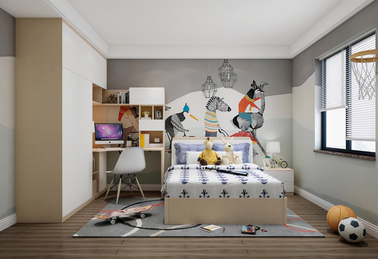 110平现代简约风三居室，温馨宁静的卧室设计太好了