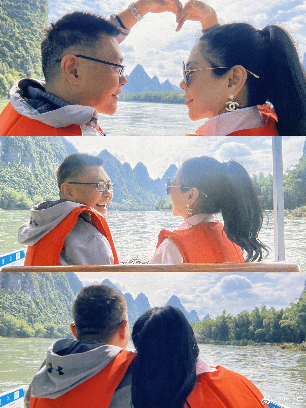 张柏芝|沈梦辰为父母拍婚纱照庆祝其结婚35年，60岁寿星妈妈保养有方好年轻