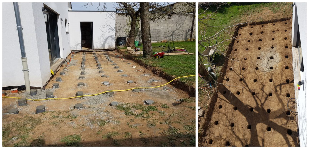 自建房门前铺甲板,插pvc管灌水泥,地基结实耐用,看着我都会了