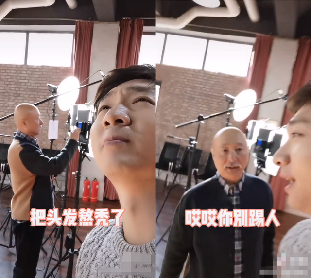 陈佩斯|陈佩斯双胞胎孙子首曝光！顶光头和爷爷玩闹，一旁古董摆件太高级