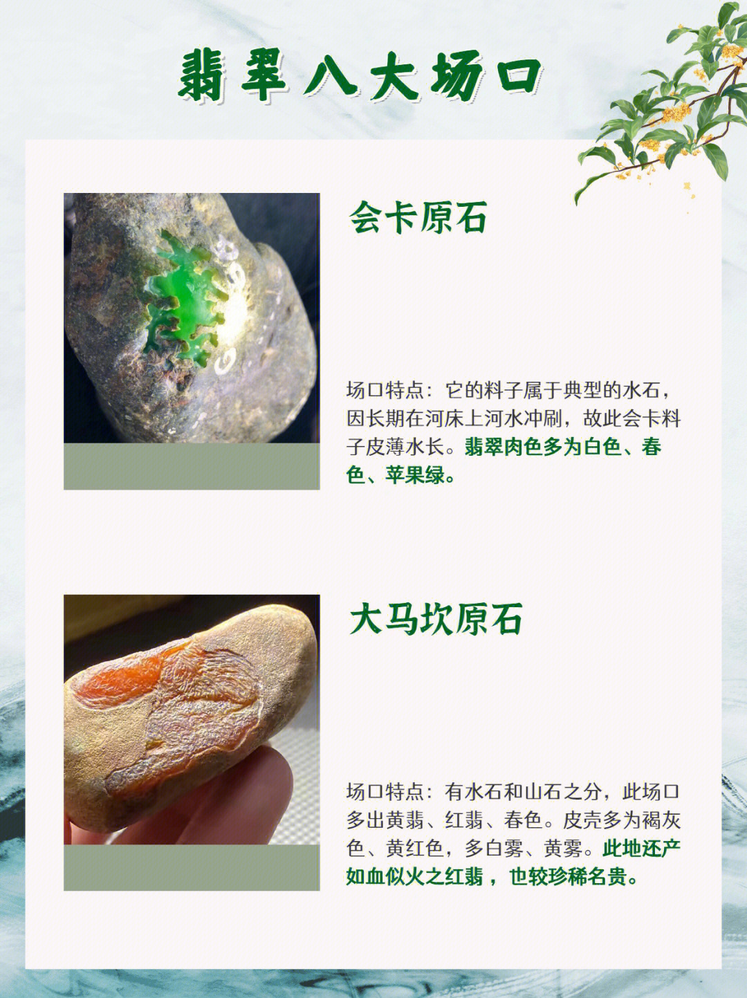 |翡翠的8大场口,你了解吗?