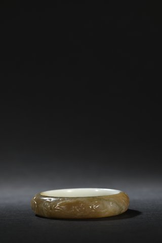 梅花|晚清 和田玉梅花纹手镯