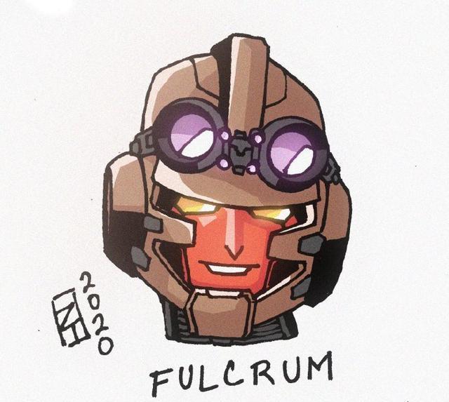 |变形金刚头像插画,恐龙勇士一眼就能认出