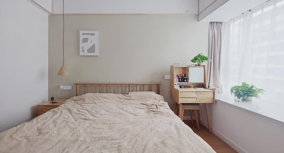 110㎡温馨原木风,开放式厨房+岛台,营造开阔视觉效果!