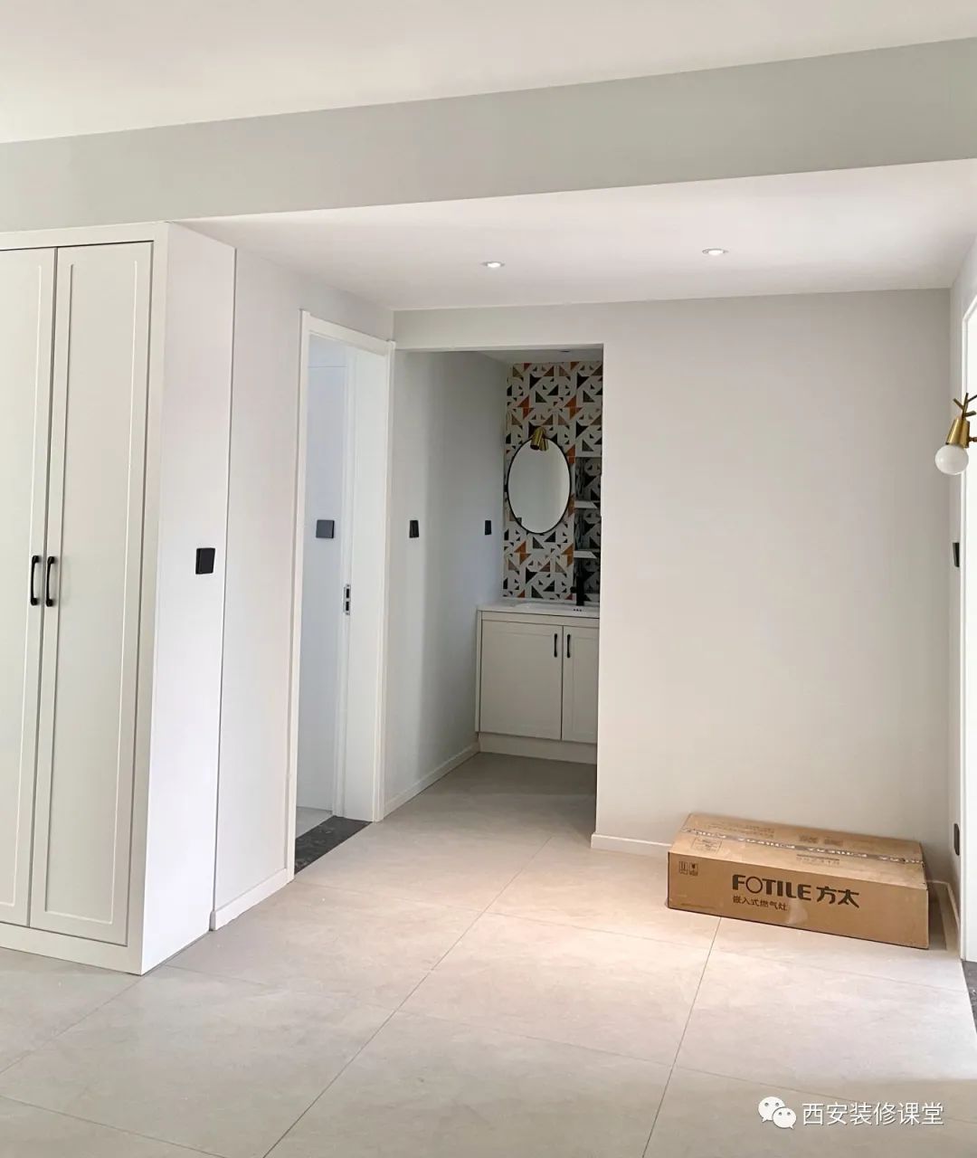 110㎡三室一卫,刚需硬装完工