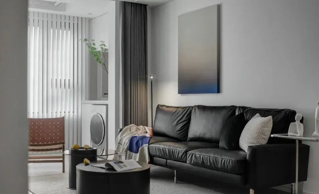 90㎡现代简约刚需三居,赋予空间更多功能,质感温馨很治愈