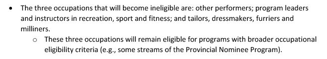 移民|加拿大更新移民职业分类！3类职业即将被移除！无法实现快速移民