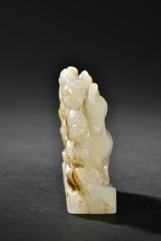 |清代 和田玉人物摆件