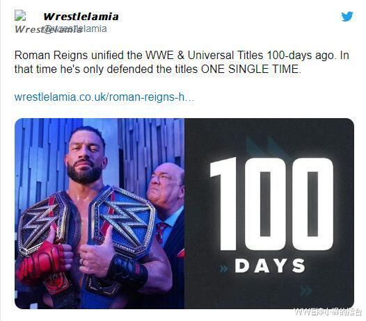 wwe|WWE无可争议环球冠军-罗曼雷恩斯再创新里程碑，大布再次白送？