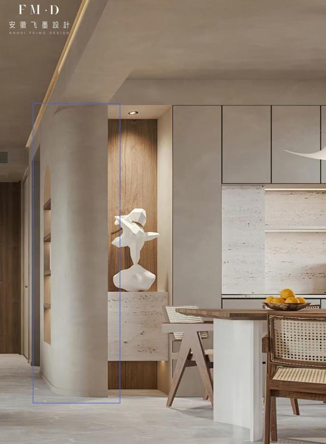 洗漱台外移,如何做储物?学他家,2.4m高隔墙内套拱形壁龛,实用