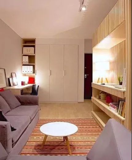 仅47平的暖色小户型,功能齐全且实用,以后别再说自己家小了