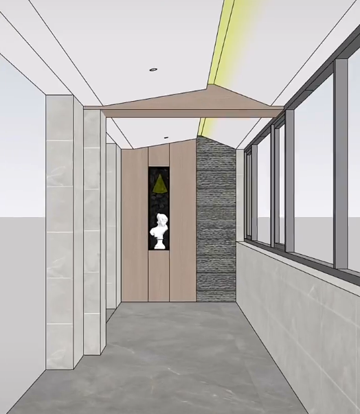 阳台遇到梁,你还在贴瓷砖吗?给你不一样的设计!