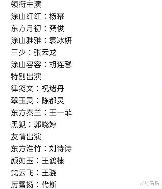 狐妖小红娘|网传《狐妖小红娘》月红篇开始置景,疑似阵容公布,刘诗诗加盟!