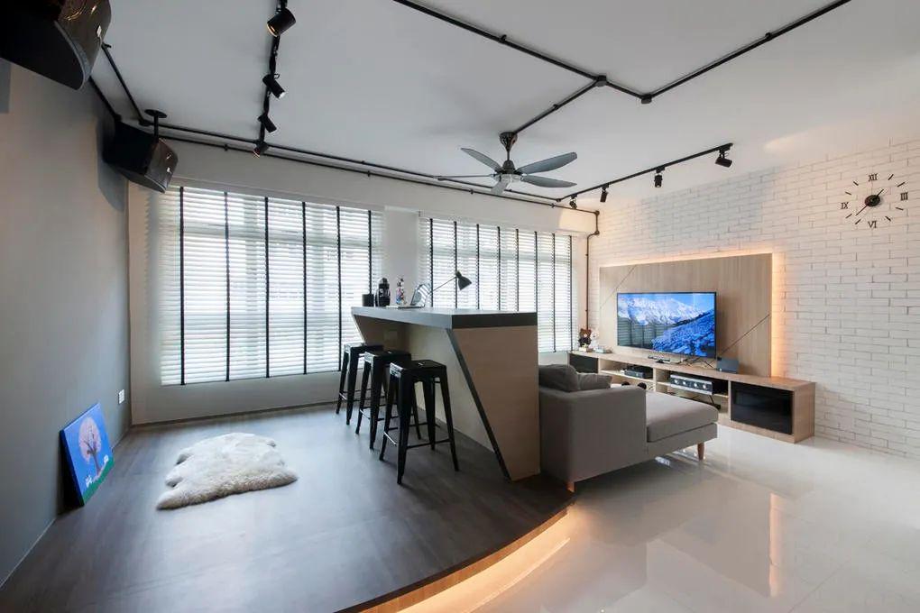 沙发后不靠墙,能腾多少用多少,6大功能区妥妥安排上,一点不亏