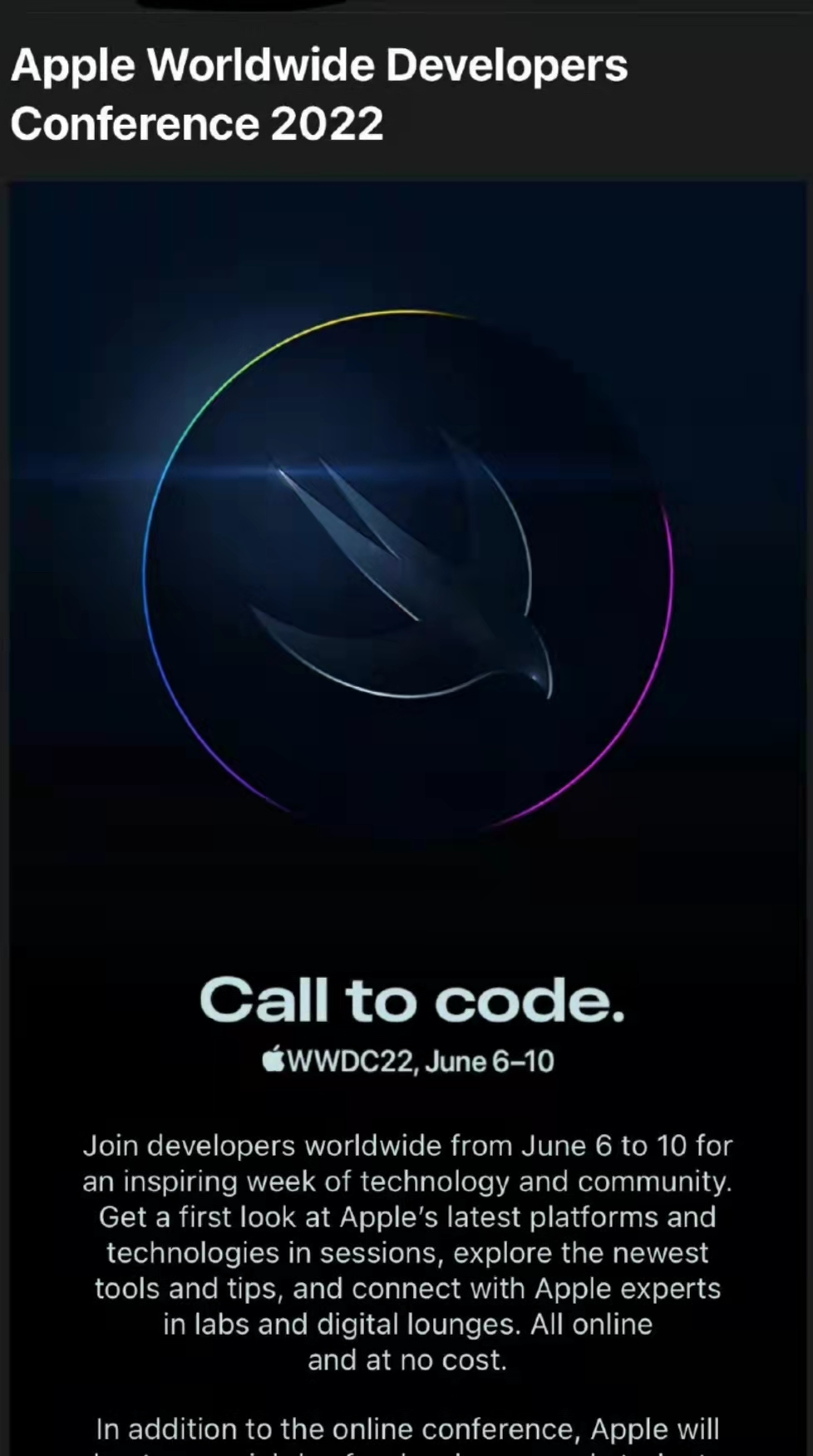 台积电|WWDC22定档6月6日！苹果系统大升级，或将推出全新操作界面
