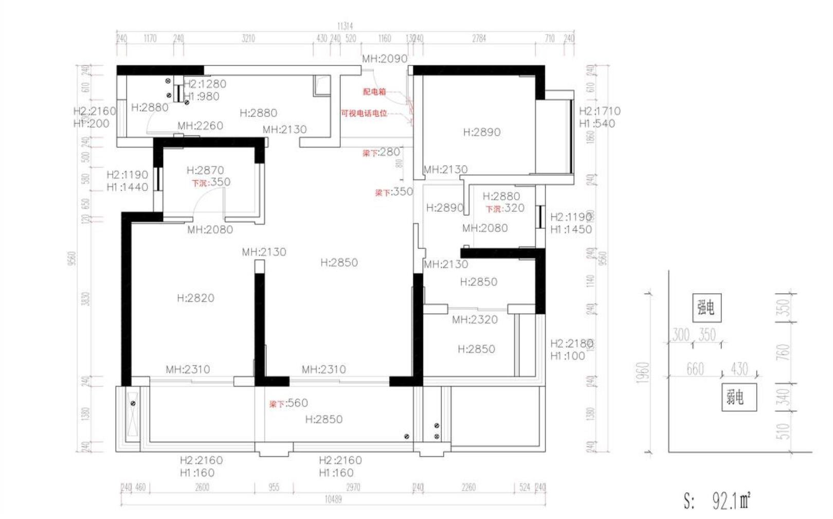 只是改个门洞，立马就让空间大10㎡，她92㎡新家，清爽又干净
