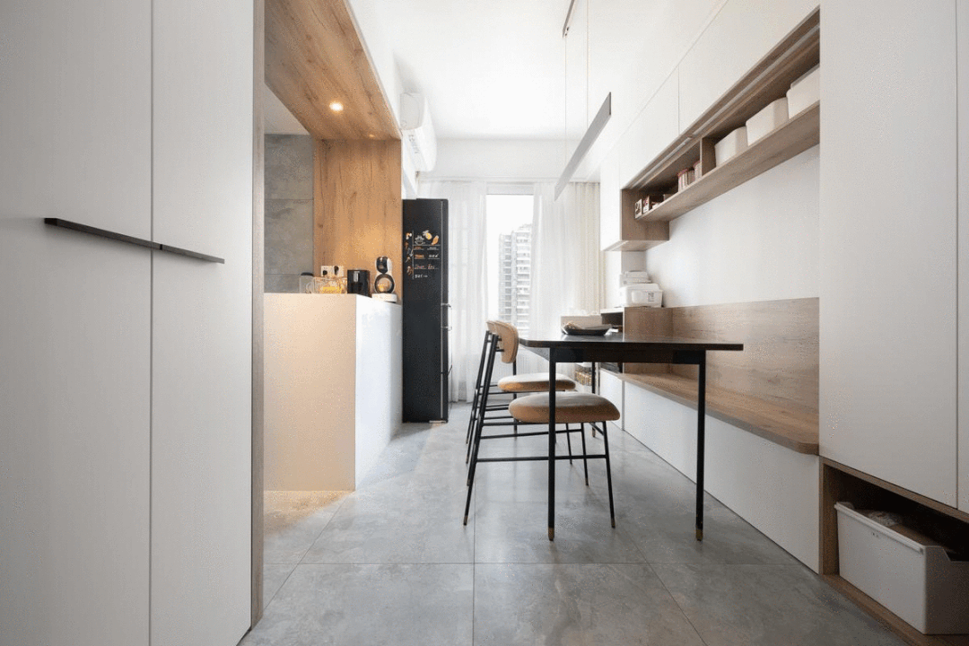 国潮新家丨97㎡极简风两居室,据说这个家两年都没乱~