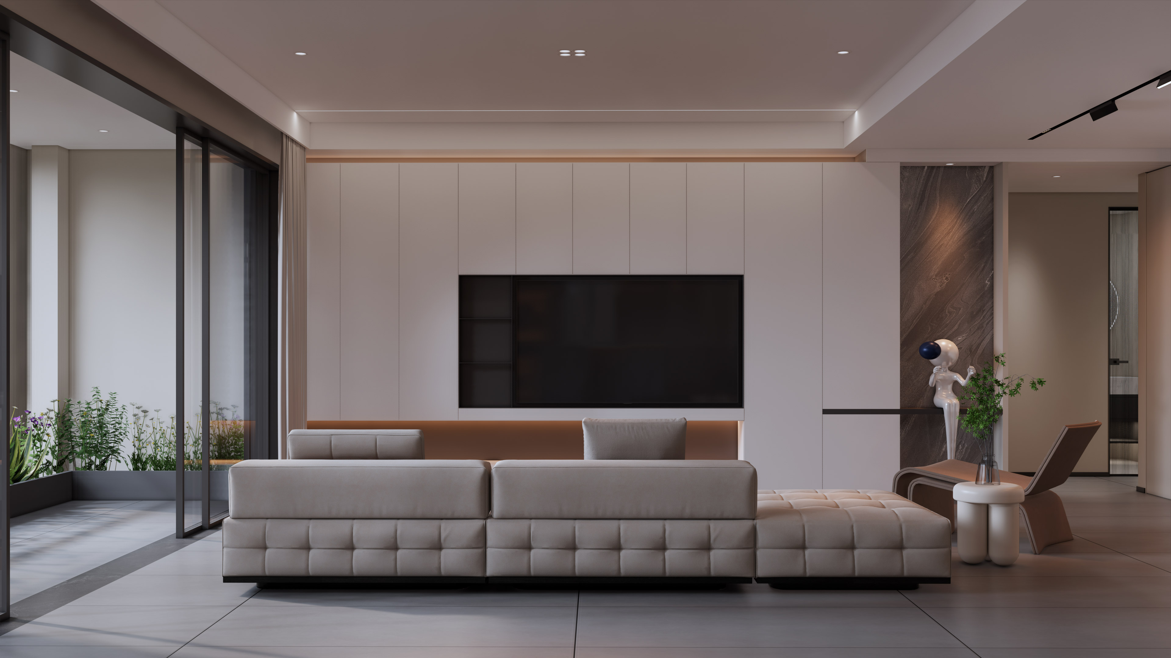 151㎡ 现代奶油风,一隅安宁