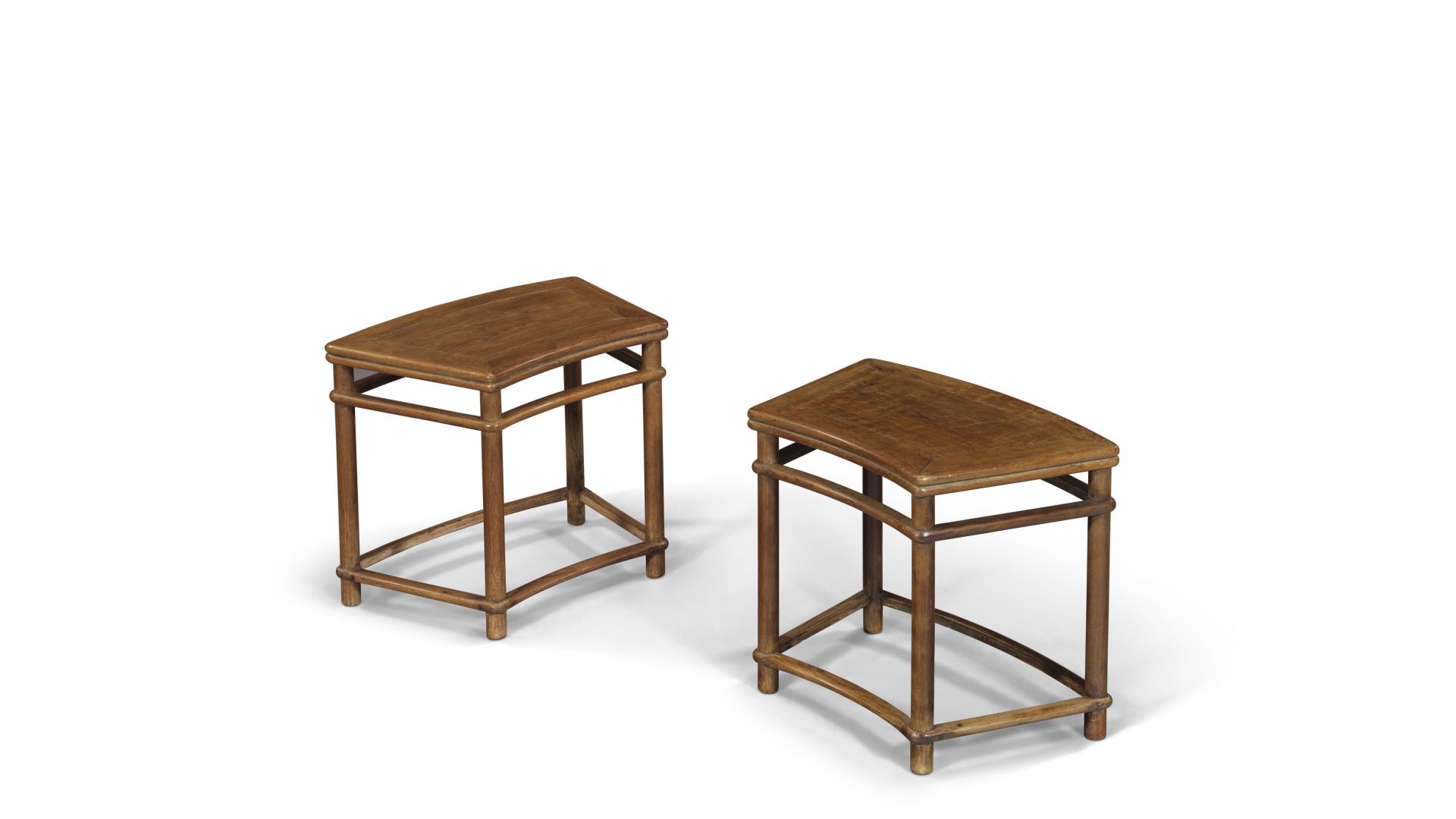 翡翠|南官、梳背椅不稀罕，扇面形黄花梨凳头一回见